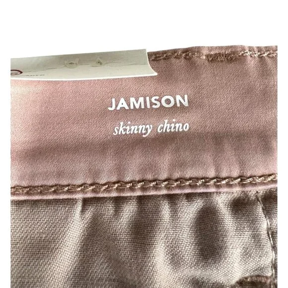 Adriano Goldschmied Mens Jamison Skinny Chino Pants Light Mauve Pink Size 29